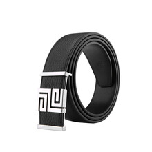 Guy Laroche 姬龙雪 男士牛皮黑色板扣皮带腰带 GS7183201F-01