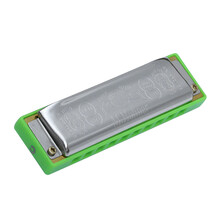 和来HOHNER德国原装进口十孔和莱10孔布鲁斯口琴 ROCKET AMP 绿格火箭C调 F调