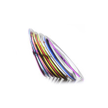 R·S NAIL 美甲金银线彩绘线背胶线贴纸金属线多色指甲油胶装饰美甲饰品 金色