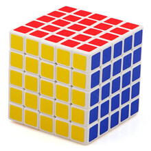 圣手传奇五阶魔方5阶专业比赛竞速小孩早教玩具送教程 圣手传奇五阶白色磨砂