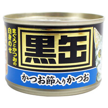 泰国进口AIXIA爱喜雅猫罐头黑缶黑罐成猫猫粮罐头湿粮零食吞拿鱼肉160g 金枪鱼+鲣鱼节 单罐