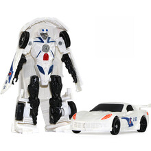 变形玩具金刚5大黄蜂迷你小汽车机器人模型飞机坦克男孩 小号警车