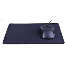致浦 布面橡胶底鼠标垫  办公鼠标垫游戏鼠标垫 加大加厚包边鼠标垫 纯色鼠标垫 黑色包边260*210*2MM