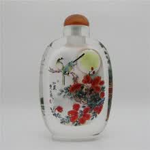 水晶内画鼻烟壶】价格_水晶内画鼻烟壶图片- 京东