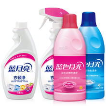 蓝月亮  色渍净 白色衣物色渍净 漂白剂1.2kg+衣领去污衣领净1kg组合套装