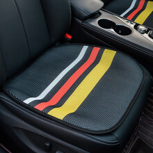 紫风铃 3D网布汽车坐垫三件套四季通汽车座垫单片单张朗逸宝来哈弗H2轩逸速腾迈腾VV7朗行轩逸座套 前排单张-黑黄色 适合99%车型