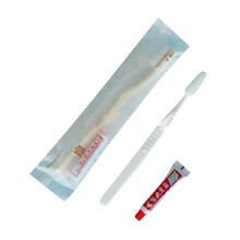 久洁（Jojell） 宾馆旅游酒店一次性洗漱用品牙刷牙膏套装牙具二合一套装（200套起售 瓷白色佳洁士+6克美加净牙膏