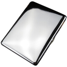 熙凌礼品 双枪TEAMPISTOL超薄烟盒9支装个性创意烟盒SQYH-006-1 银色拉丝