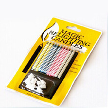 卡哆哆卡哆哆 10支吹不灭的蜡烛 整蛊玩具 搞怪生日礼物 整人专家生日蜡烛复明蜡烛朋友生日节日恶搞 一盒10支蜡烛