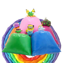 粘土批发36色diy彩泥橡皮泥太空泥黏土一斤500克 18号深粉