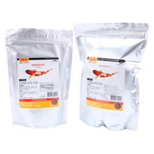 德克观金鱼锦鲤鱼食粮鱼饲料中粒小粒可选 颗粒袋装鱼粮 500g小粒