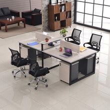 迅扬办公家具职员办公桌椅简约现代8人位屏风卡位双人办公桌组合4人 色卡一块（单拍不发货）