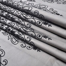 绿菲尔可作孕妇防辐射服孕妇装防辐射面料防辐射布料防辐射衣料定制制作 麻灰印花 10cm