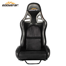 EDDYSTAR改装赛车座椅可调节玻璃钢碳纤维汽车安全座椅电玩竞技赛车游戏座椅SPE款 其他颜色和材料请联系客服 黑碳纤维大码