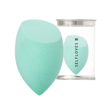 ilbu 斜头葫芦粉扑BB霜化妆粉底海绵美妆蛋干湿两用彩妆美妆工具美容 斜切浅绿粉扑/盒装