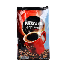 雀巢醇品速溶咖啡500g袋装低脂肪无伴侣韩国进口黑咖啡 醇品速溶咖啡500g