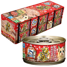 日本渔极猫罐头12罐进口宠物猫咪零食湿粮幼猫英短猫零食 金枪鱼+三文鱼12套装