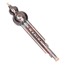 玖慕南防摔镀铜葫芦丝C调降b调A调成人学生专业演奏葫芦丝初学者乐器葫芦丝教材葫芦丝套装葫芦丝盒子单卖 红古铜色C调【皮盒+中国结】