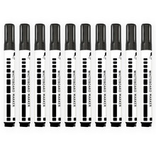 AUCS 白板笔 办公会议易写水性白板笔可擦彩色 黑色10支/盒