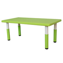 乐林源幼儿园桌椅组合塑料可升降宝宝吃饭学习桌游戏桌靠背椅儿童桌椅套装培训班桌子 绿色桌子