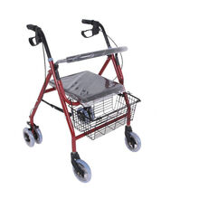 展浩（zhanhao） 关爱老年人助行器 散步买菜购物车可折叠手推车休闲家居购物车 红色