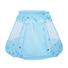 儿童帐篷 婴幼儿宝宝室内可折叠布公主创意卡通游戏屋4-12岁户外防蚊玩具屋 儿童户外帐篷 蓝色