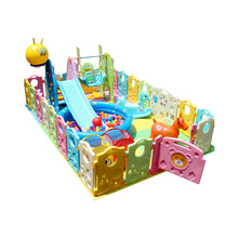 新款4S店儿童区游乐园幼儿园设备宝宝家庭游乐场设施室内滑梯秋千组合淘气堡 6平方韩版组合