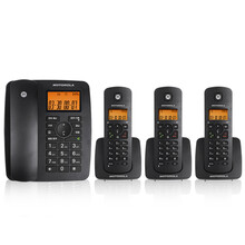 摩托罗拉（Motorola） cl101c 无绳电话机  家用无线座机 办公子母机  一拖一 C4200C 黑色一拖三