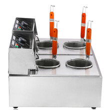 HOTKITCH 电炸炉商用 关东煮机器 煮面炉商用电 电炸炉双缸 麻辣烫设备 EF-82煮面炉