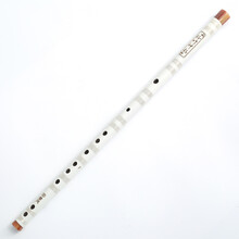 蓼风 精制演奏笛子乐器苦竹笛横笛初学入门FG调学生教学培训曲笛 【拍立减】白色C调【进阶练气】+送全套赠品