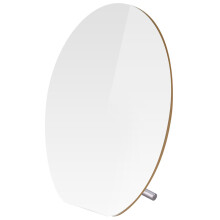 米卡 MECOR 台式高清化妆镜椭圆 桌面美容镜子便携时尚随身简约单面大号木梳妆镜0023