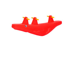 宝宝鲸鱼三人跷跷板双人儿童玩具室外跷跷板室内幼儿园跷跷板玩具 三人鳄鱼