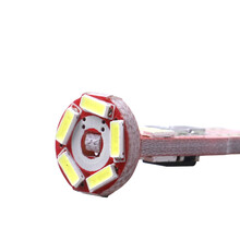 汽车阅读灯led车灯车内灯室内车顶灯小灯泡后备箱灯尾箱灯双尖灯改装 T10 插泡 单只 纯白