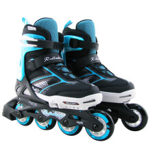 Rollerblade rollerblade溜冰鞋儿童旱冰轮滑鞋可调 兰色单鞋+赠品 中码33-36.5 四轮