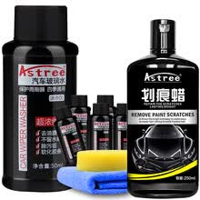 Astree划痕修复蜡抛光蜡去污蜡漆面划痕蜡+雨刷精玻璃水6瓶装