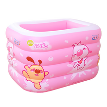 诺澳 大号加厚充气婴儿游泳池 幼儿童家庭戏水池波波海洋球池 宝宝洗澡桶浴盆浴缸 中号粉色辛巴款-标准套餐