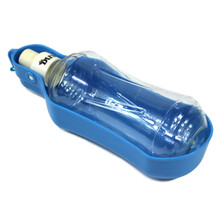 康贝尼狗狗外出水壶便携式宠物水杯饮水器挂式喂水器随行杯户外狗狗用品 蓝色大号/500ml