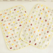 喜亲宝 婴儿隔尿垫 宝宝尿垫防水吸尿透气 纱布新生儿尿垫三层加厚小号2条装（50×35cm)