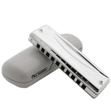 SUZUKI 铃木日本原装进口十孔高级演奏10孔布鲁斯口琴金属琴格 MR-350 预定调 A调