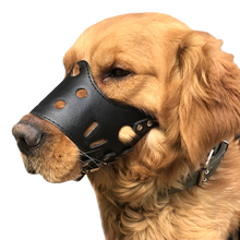 哈宝哈贝 宠物狗狗嘴套可喝水 防咬狗口罩防叫防乱吃嘴套嘴罩金毛藏獒泰迪PU狗嘴套可调节 黑色款 XS-超小型(010斤以内)