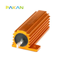 PAKAN  RX24黄金铝壳电阻  50W功率电阻 线绕固定电阻器 50W 0.5RJ 0.5欧姆 (1个)