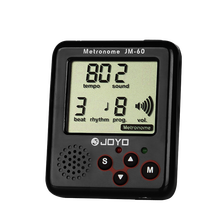 JOYO节拍器钢琴吉他架子鼓管乐电子人声节拍器古筝小提琴通用充电款 黑色