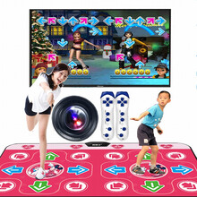 舞霸王 跳舞毯双人体感游戏机家用跳舞机单人跑步毯电脑电视双用动感子游戏毯 米奇红【摄像头】+手柄+切水果+瑜伽健身+体感游戏 跳舞毯