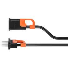 包尔星克  双色抗摇摆电源延长线2插公对母 适用电瓶车显示器家用电器延长 1.5米  3PG-MC00001  MPCNKF0015