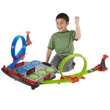 风火轮（HOT WHEELS）轨道车火辣小跑车男孩玩具车小车汽车儿童赛车模型套装六一儿童节礼物 弹射竞技赛道FDF27