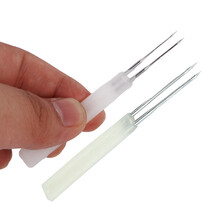 耐尔尼 鸡痘针刺痘针不锈钢双头刺种针鸡痘用刺种针双联鸡用刺豆针鸡豆针 20支