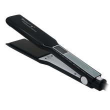 千艺QY-1068M智能触摸控温直发器负离子护发拉直夹发板烫板卷直两用家用理发店 黑色 基础版 电镀金面板