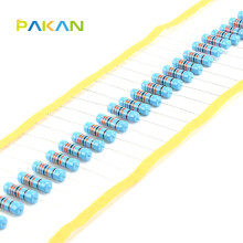 PAKAN 3W电阻器 1% 3W色环电阻 欧姆 金属膜电阻3W 390K 精度1% (10只)