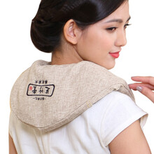 芝竹堂 肩颈肩膀脖子颈椎热敷盐袋子粗盐热敷包家用大颗粒海盐艾草灸艾盐包微波炉加热盐敷袋 logo款（ 陈艾+碧玺+粗盐）