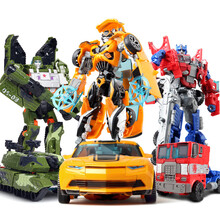 变形玩具金刚擎天柱大黄蜂钢索恐龙 变形玩具模型 汽车机器人模型 男孩玩具 大黄蜂+擎天+坦克